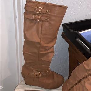Used Tan High Boots
